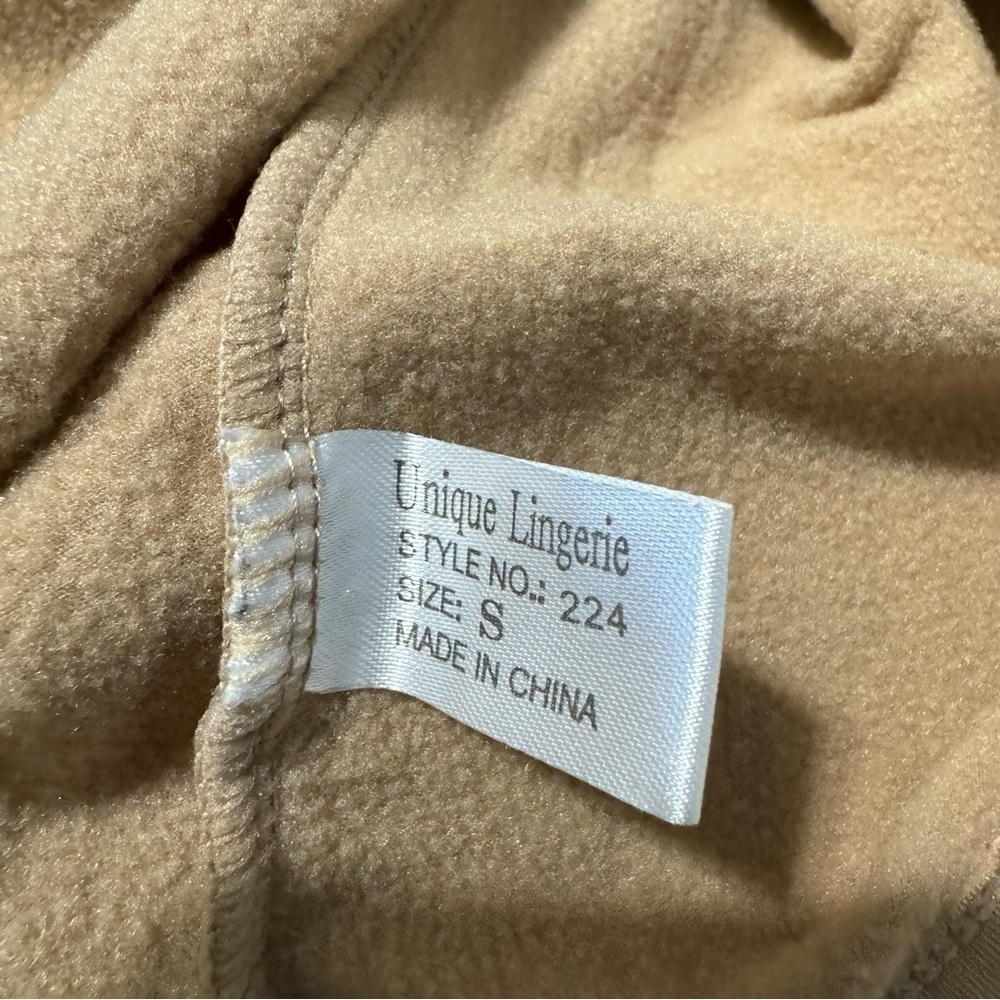 Unique Lingerie Tan Long Sleeves Round‎ Neck Thermo Winter Shirt Size S - Picture 12 of 12